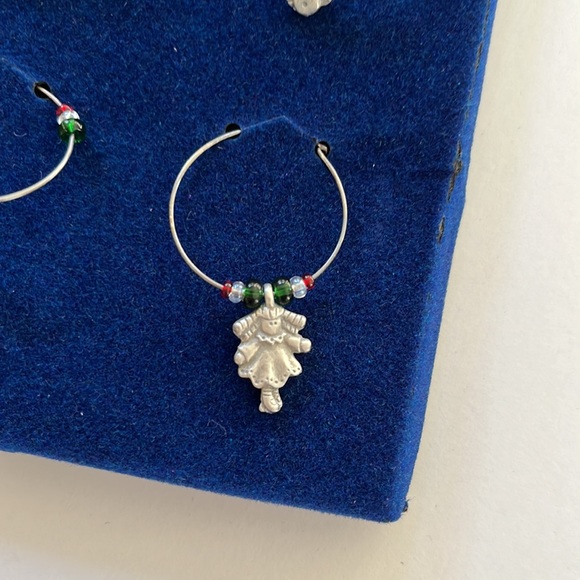 LINDSAY CLAIRE Christmas Themed Fine Pewter Stemware Charms - Picture 10 of 12